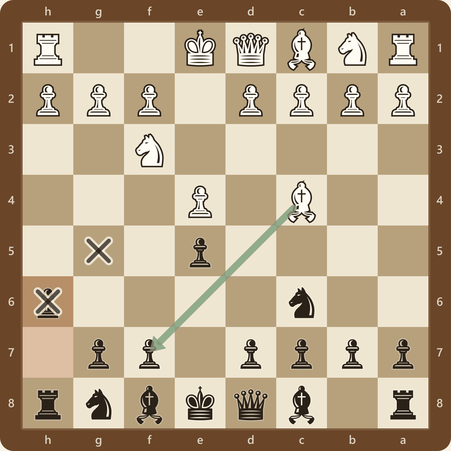 The Anti-Fried-Liver Defense after 3...h6, seen from Black's side, with a pawn spent purely on covering the g5 square