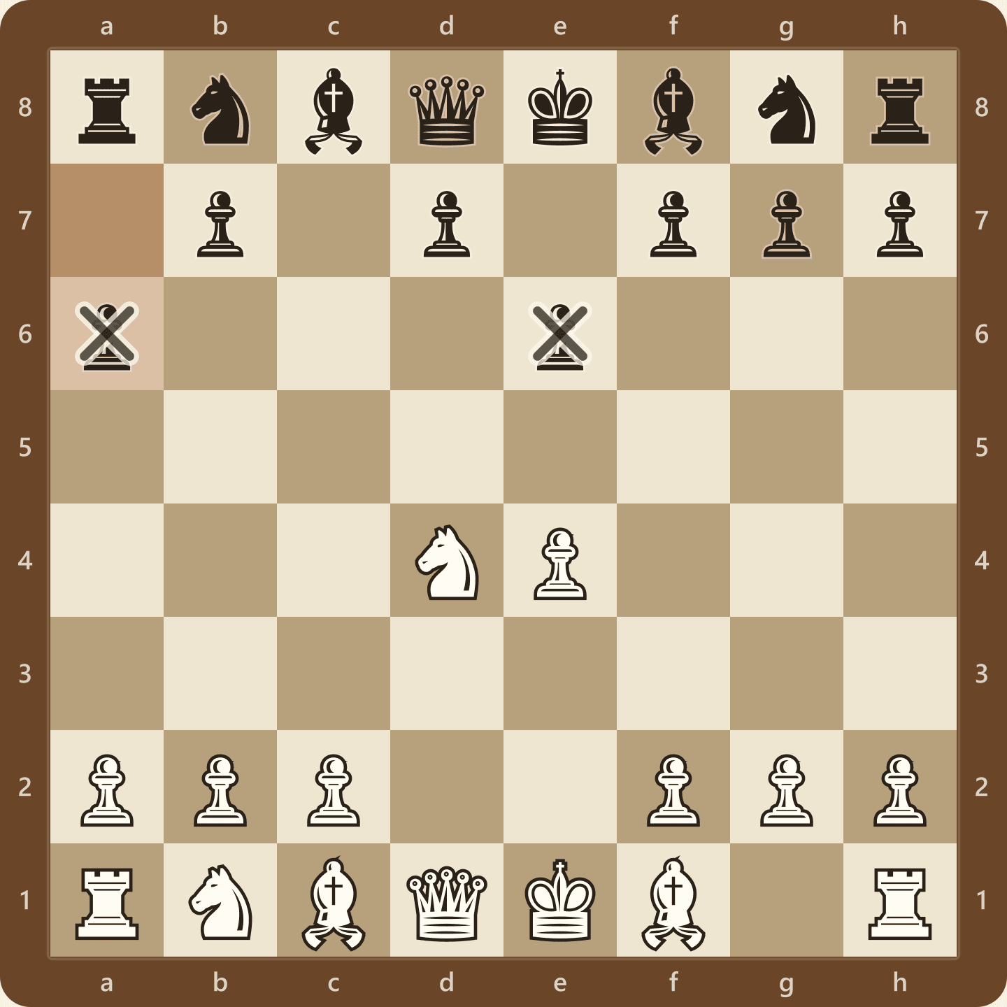 The Sicilian Kan after 1.e4 c5 2.Nf3 e6 3.d4 cxd4 4.Nxd4 a6, seen from White's side, a position reachable through several different move orders