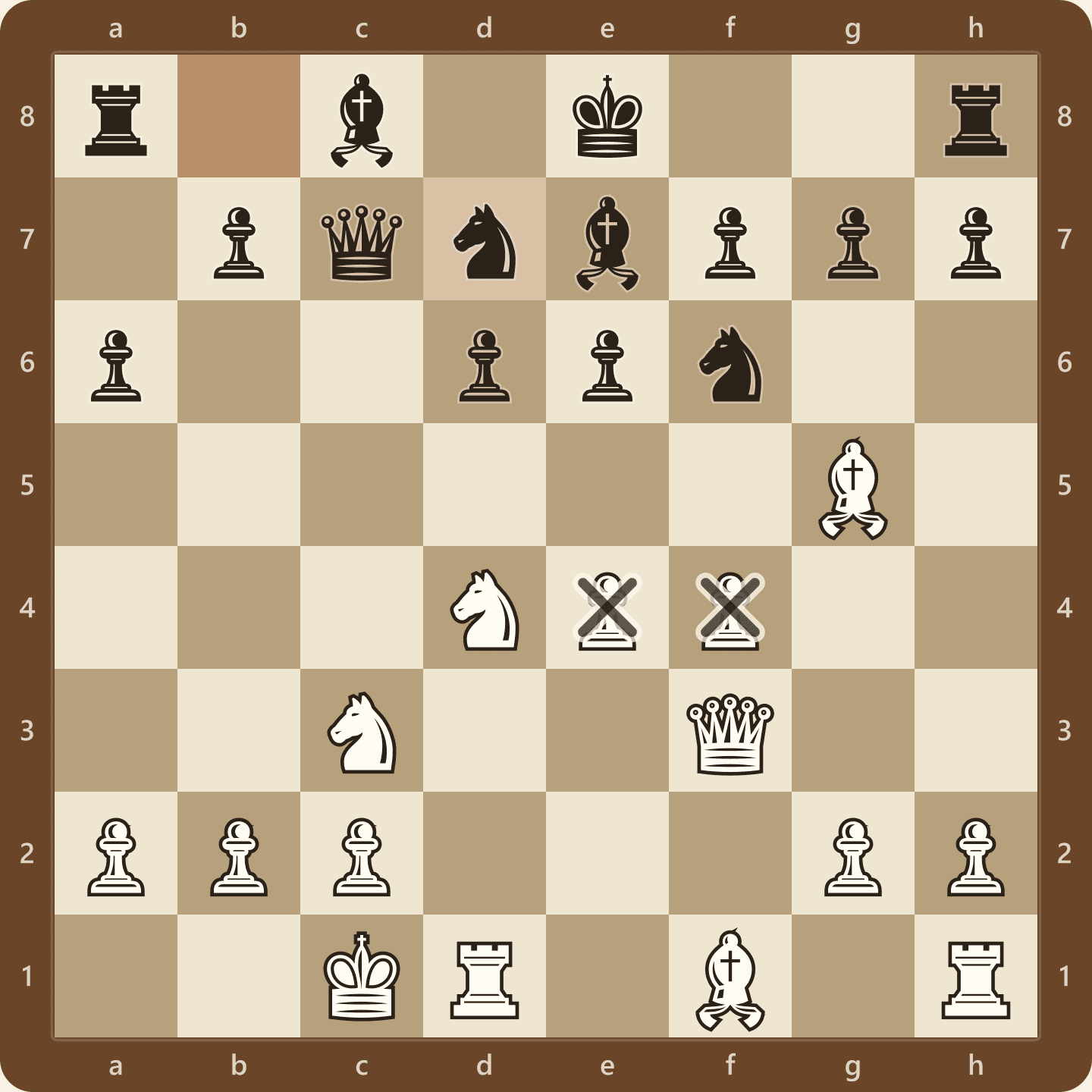 A main line Najdorf Sicilian position after nine moves, with White castled queenside and pawns on e4 and f4 facing Black's queen on c7